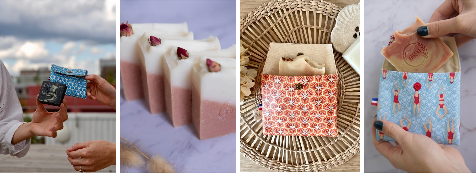 Pochettes à savons solides