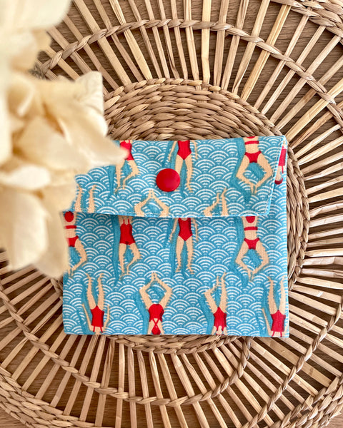 Pochette enduite 𝑳𝒆𝒔 𝑩𝒂𝒓𝒃𝒐𝒕𝒆𝒖𝒔𝒆𝒔 pour vos cosmétiques solides