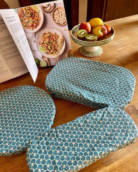 Lot de 3 charlottes "𝐩𝐥𝐚𝐭𝐬 𝐠𝐨𝐮𝐫𝐦𝐚𝐧𝐝𝐬" - 𝑴𝒚𝒐𝒔𝒐𝒕𝒊𝒔 (doublure safran)