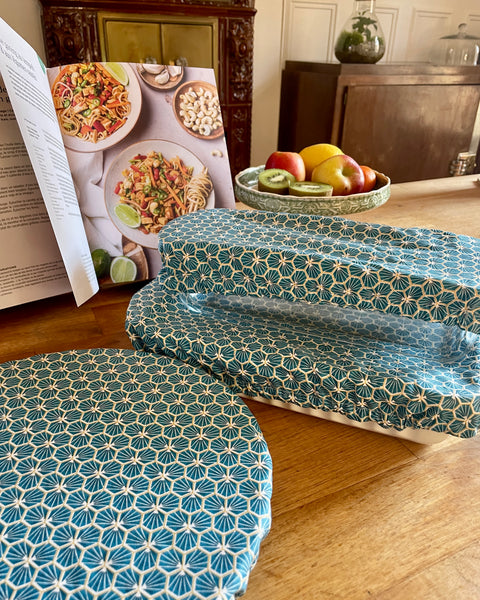 Lot de 3 charlottes "𝐩𝐥𝐚𝐭𝐬 𝐠𝐨𝐮𝐫𝐦𝐚𝐧𝐝𝐬" - 𝑴𝒚𝒐𝒔𝒐𝒕𝒊𝒔 (doublure safran)
