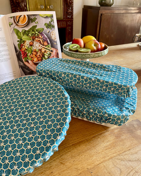 Lot de 3 charlottes "𝐩𝐥𝐚𝐭𝐬 𝐠𝐨𝐮𝐫𝐦𝐚𝐧𝐝𝐬" - 𝑴𝒚𝒐𝒔𝒐𝒕𝒊𝒔 (doublure safran)