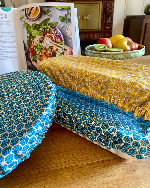 Lot de 3 charlottes "𝐩𝐥𝐚𝐭𝐬 𝐠𝐨𝐮𝐫𝐦𝐚𝐧𝐝𝐬" - 𝑴𝒚𝒐𝒔𝒐𝒕𝒊𝒔 (doublure safran)