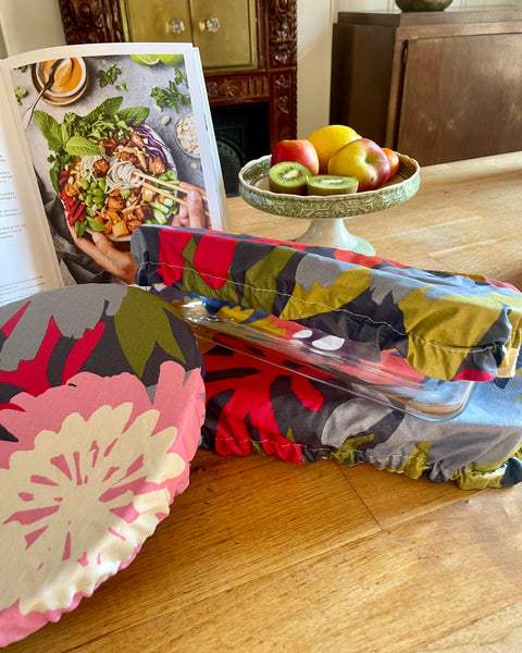 Lot de 3 charlottes "𝐩𝐥𝐚𝐭𝐬 𝐠𝐨𝐮𝐫𝐦𝐚𝐧𝐝𝐬" - 𝑴𝒐𝒐𝒓𝒆𝒂 (doublure safran)