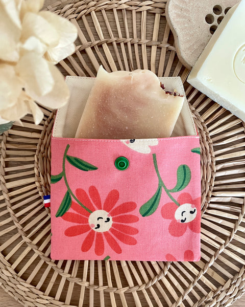 Pochette enduite 𝑺𝒐𝒖𝒓𝒊𝒇𝒍𝒆𝒖𝒓 pour vos cosmétiques solides