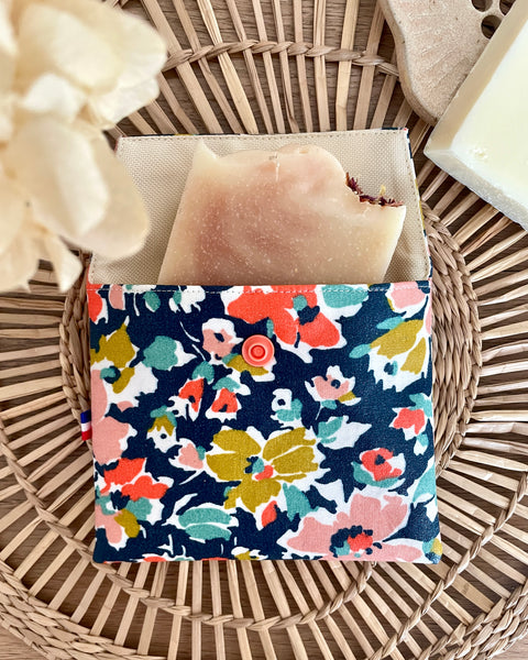 Pochette enduite 𝑯𝒐𝒓𝒕𝒆𝒏𝒔𝒆 pour vos cosmétiques solides