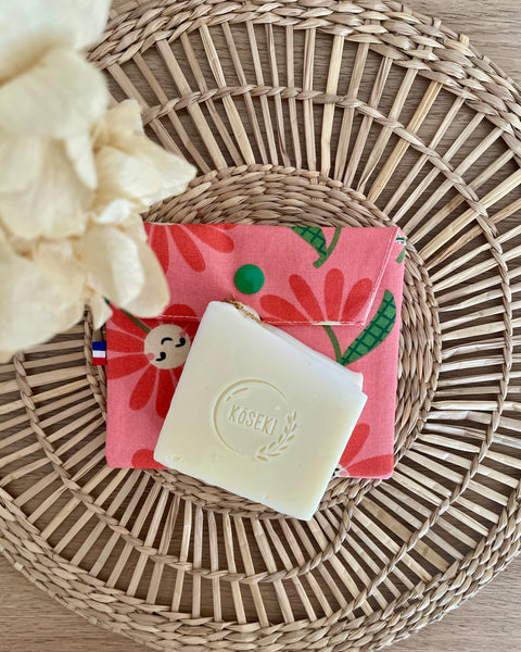 Pochette enduite 𝑺𝒐𝒖𝒓𝒊𝒇𝒍𝒆𝒖𝒓 pour vos cosmétiques solides