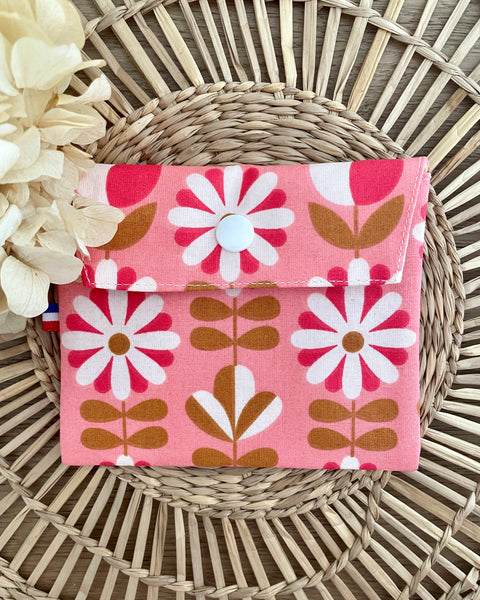 Pochette enduite 𝑻𝒖𝒍𝒊𝒑𝒆𝒔 (pression blanche) pour vos cosmétiques solides