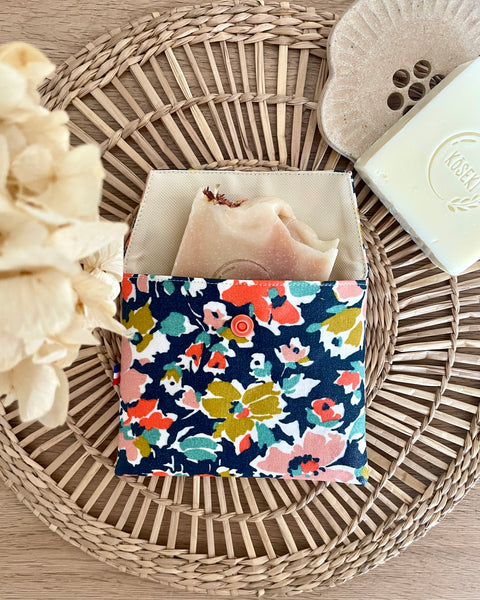 Pochette enduite 𝑯𝒐𝒓𝒕𝒆𝒏𝒔𝒆 pour vos cosmétiques solides