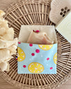 Pochette enduite 𝑪𝒂𝒑𝒓𝒊 (pression rose) pour vos cosmétiques solides