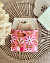 Pochette enduite 𝑻𝒖𝒍𝒊𝒑𝒆𝒔 (pression dorée) pour vos cosmétiques solides