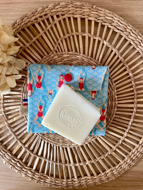 Pochette enduite 𝑳𝒆𝒔 𝑩𝒂𝒓𝒃𝒐𝒕𝒆𝒖𝒔𝒆𝒔 pour vos cosmétiques solides