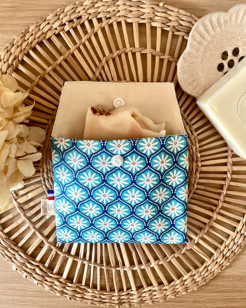 Pochette enduite 𝑴𝒂𝒓𝒈𝒖𝒆𝒓𝒊𝒕𝒆𝒔 pour vos cosmétiques solides