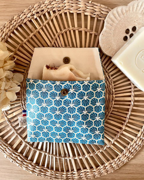 Pochette enduite 𝑴𝒚𝒐𝒔𝒐𝒕𝒊𝒔 pour vos cosmétiques solides