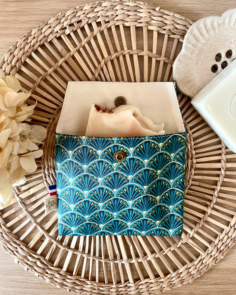 Pochette enduite 𝑵𝒂𝒓𝒂 pour vos cosmétiques solides