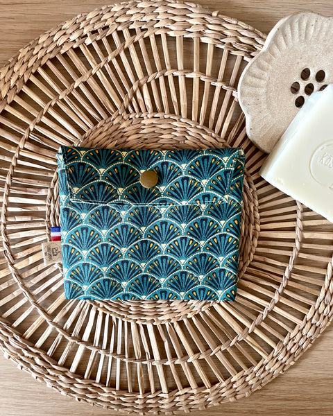 Pochette enduite 𝑵𝒂𝒓𝒂 pour vos cosmétiques solides